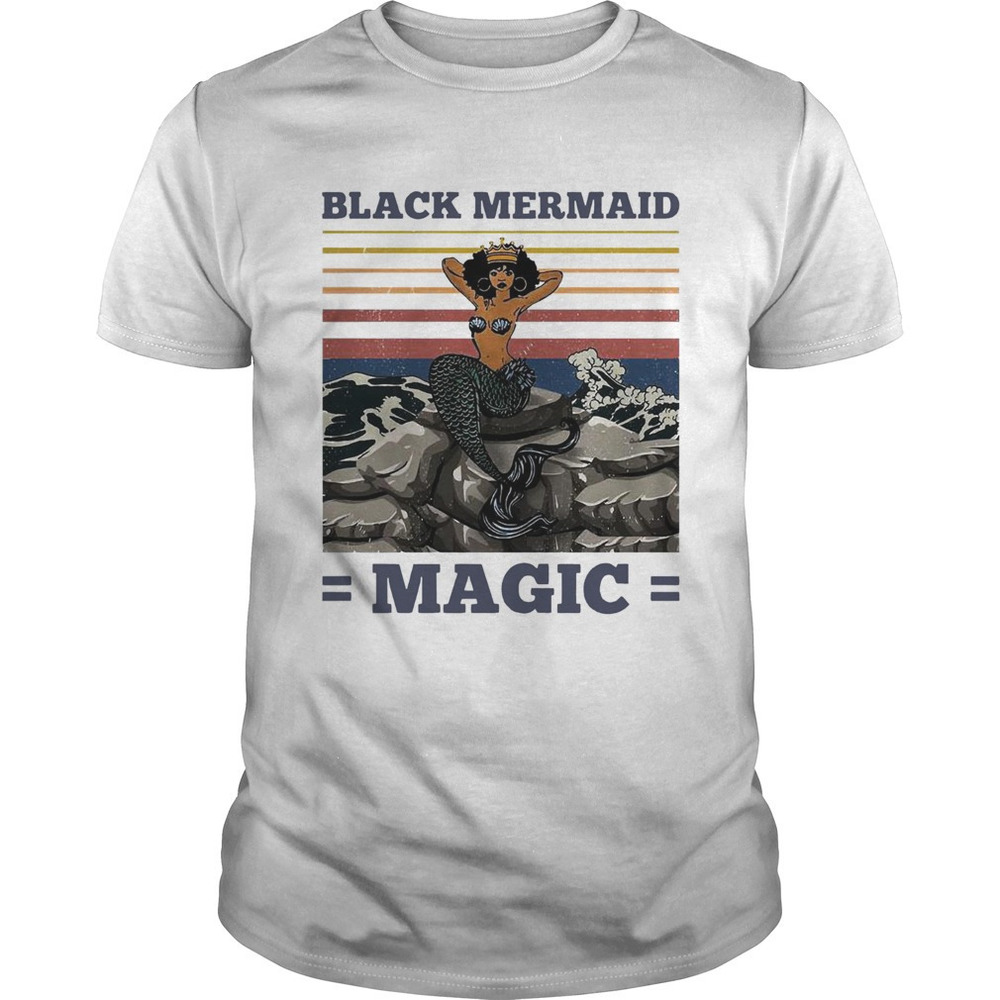 Awesome Black Mermaid Magic Vintage Shirt